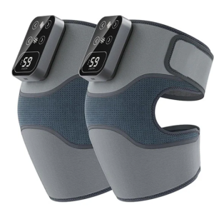 Masseur genou chauffant vibrant soulagement arthrite sans fil