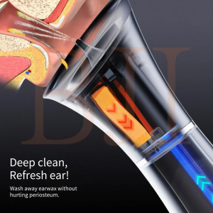 Appareil nettoyage oreille électrique à eau design moderne noir